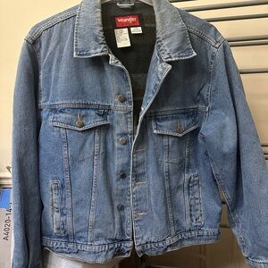 Wrangler Light Blue Denim Jacket with Button Front